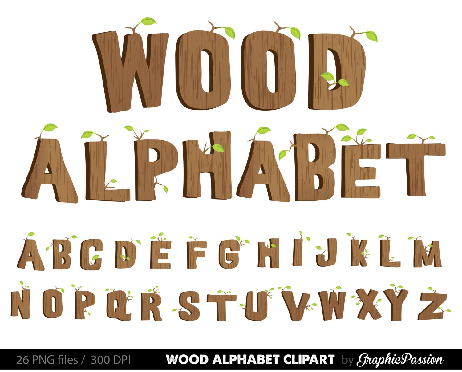 wood alphabet clipart wood digital alphabet letters wood