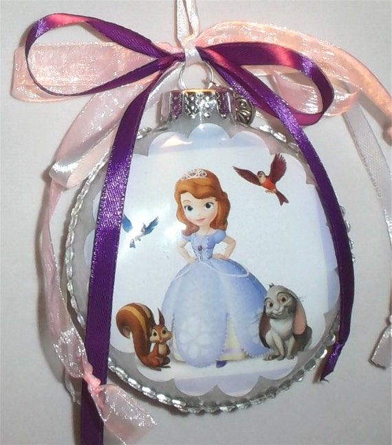 princess sofia inspired tribute glass christmas ornament princess sofia inspired tribute glass christmas ornament