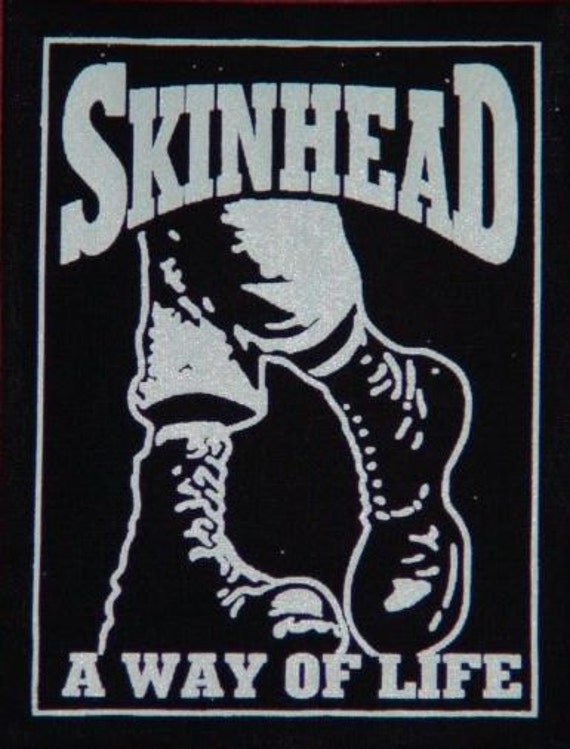 SKINHEAD A Way Of Life patches punk skin by WHITERIOTPRINT on Etsy