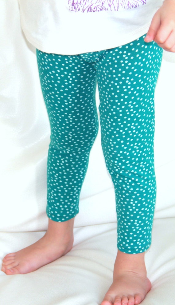 Items similar to BUY 2 GET 1 FREE Polka dot leggings Toddler girl leggings Handmade little girl
