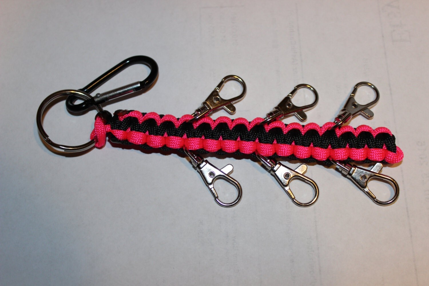 Custome Cheer Bow Holders from Paracord. Comes with 6 clips