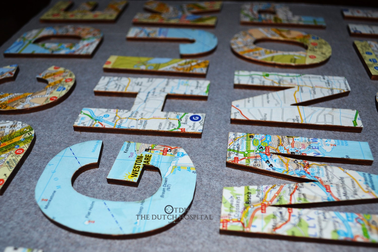 travel map letters