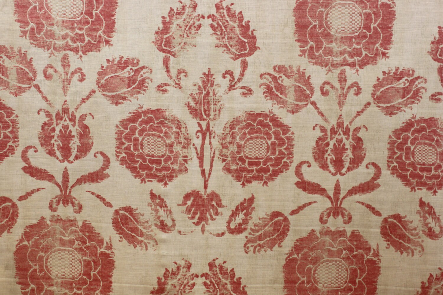 FABRIC Ottoman Rhubarb 54 linen/cotton For