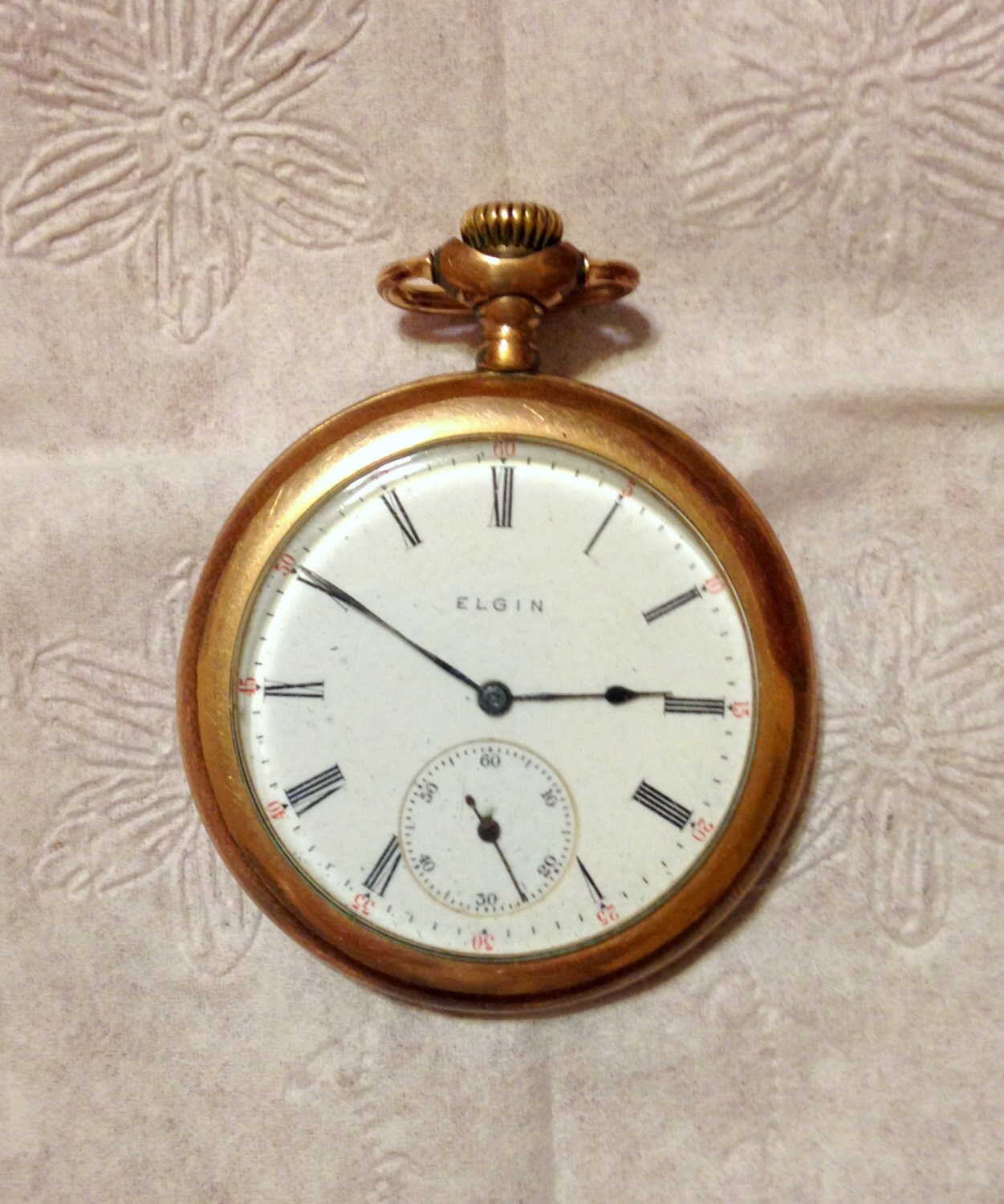 Mens Pocket Watch Elgin 17 Jewels Antique 1900's