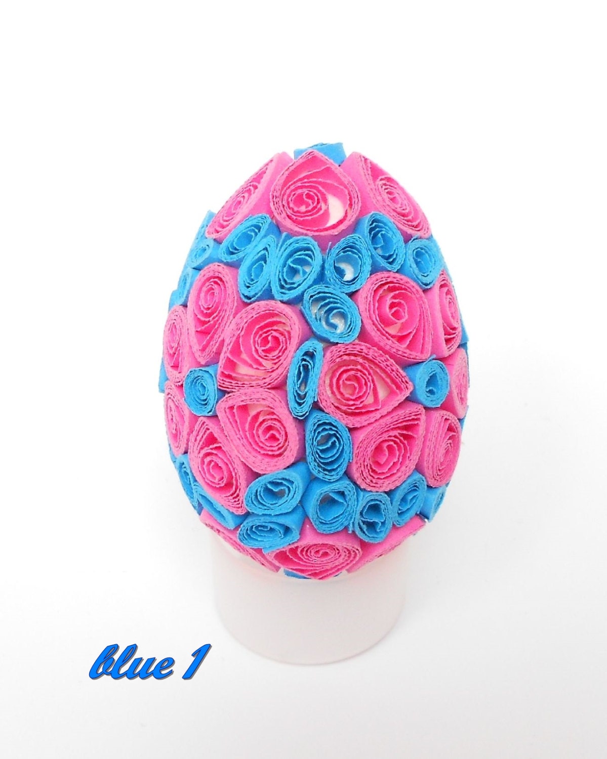 Blue Easter Egg / Paper Quilling / 3d quilling / by SwiezaKoszula