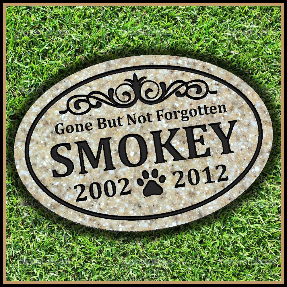 Pet Memorial Grave Marker Headstone Dog Cat Horse Gravestone