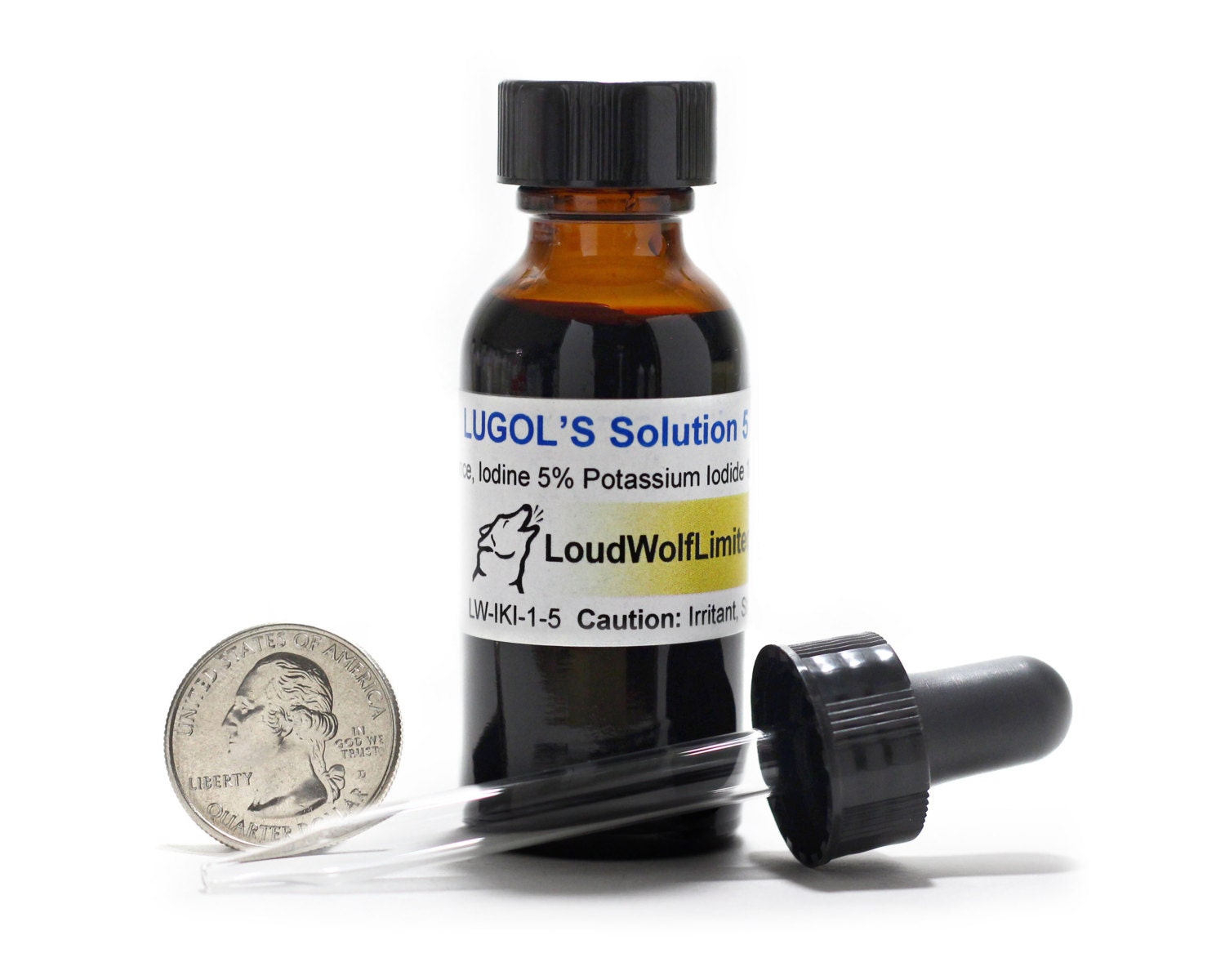 5 fluid ounces / Ounce Solution Included Fluid 1 5 / Dropper Cap  Lugols