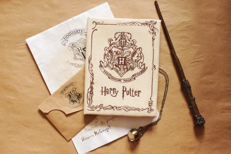 Harry Potter Notebook with Hogwarts letter by LRsWorkshop on Etsy