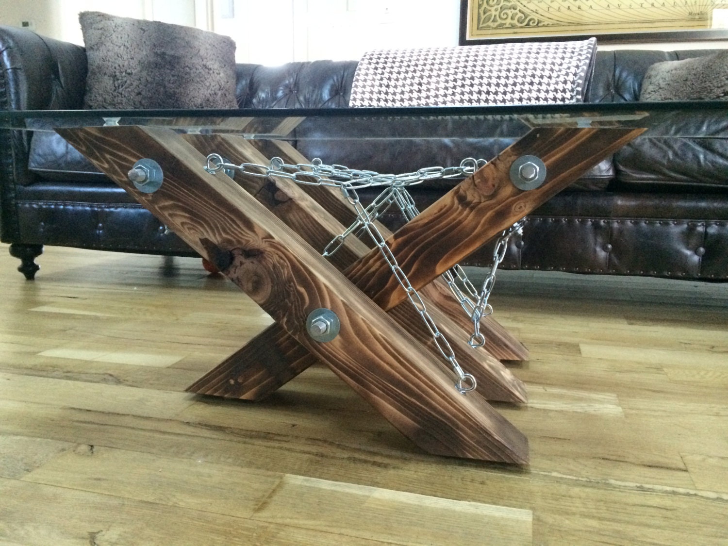 Steel Chain Coffee Table Free Shipping by moHAUpTcrEations