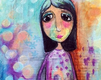 Paulette Original mixed media Painting