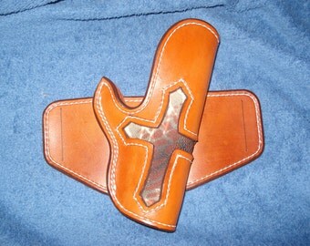 Handcrafted Leather 1911 Holster with Stingray insert