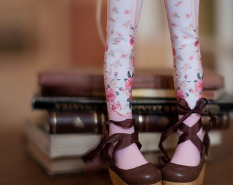 pink roses bjd stockings MSD / SD / Blythe / tiny
