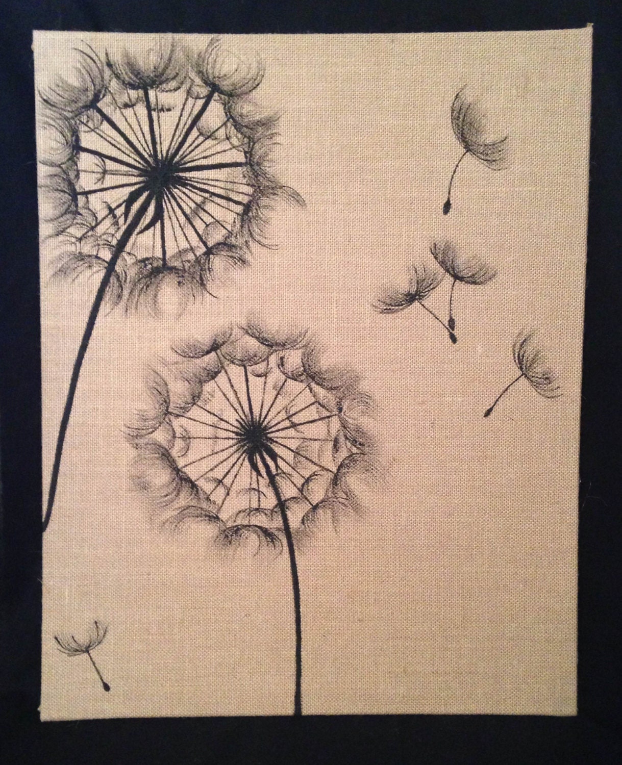 Burlap Canvas Oil Painting 16x20 Meredith B