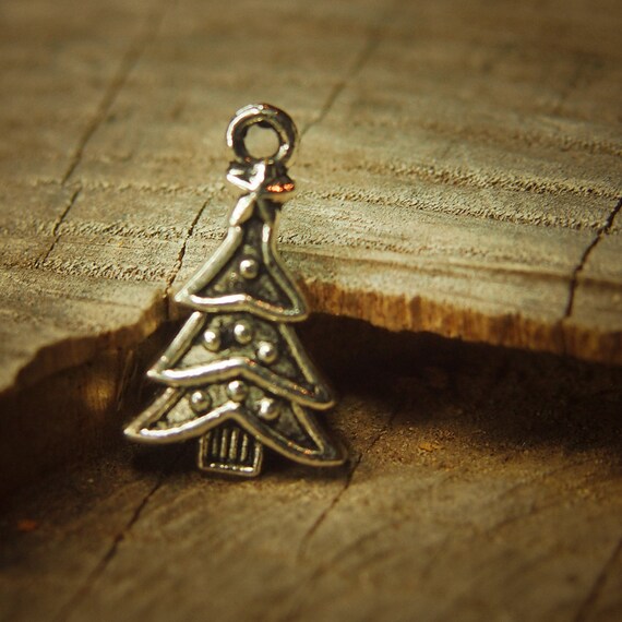 Christmas Tree Pendant Charm #100084 24mm - 4@ from 