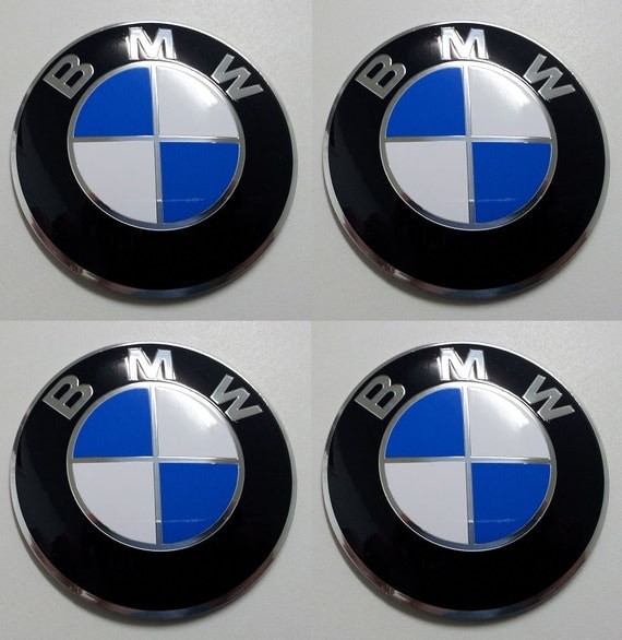 Set of 4 - car wheel center cap stickers - BMW Domed from Carsymbols on ...