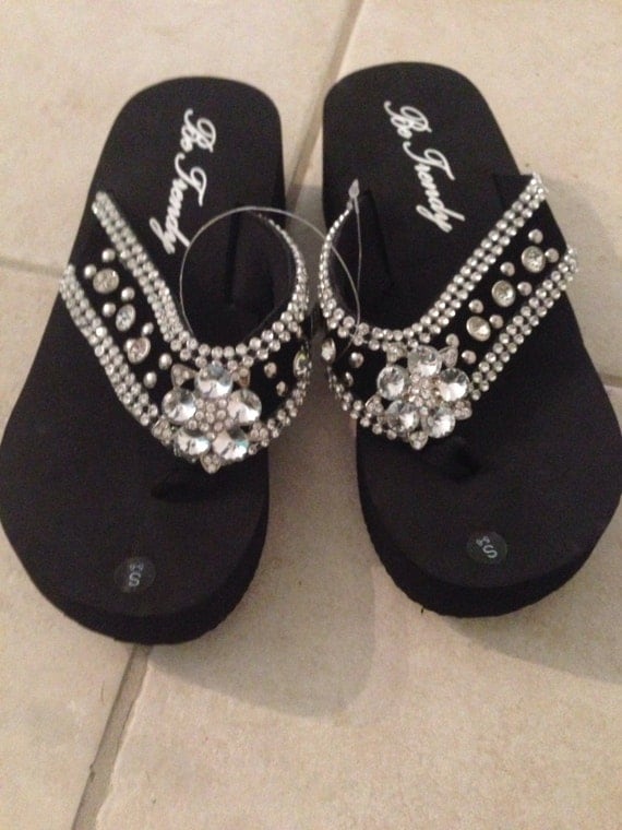 Bling sandals by Bedazzledbybrittany on Etsy