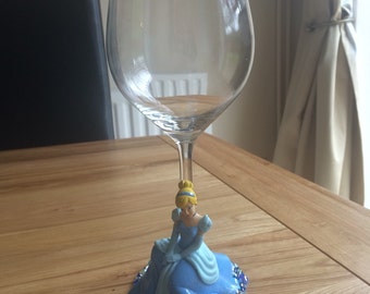 Disney Cinderella wine glass