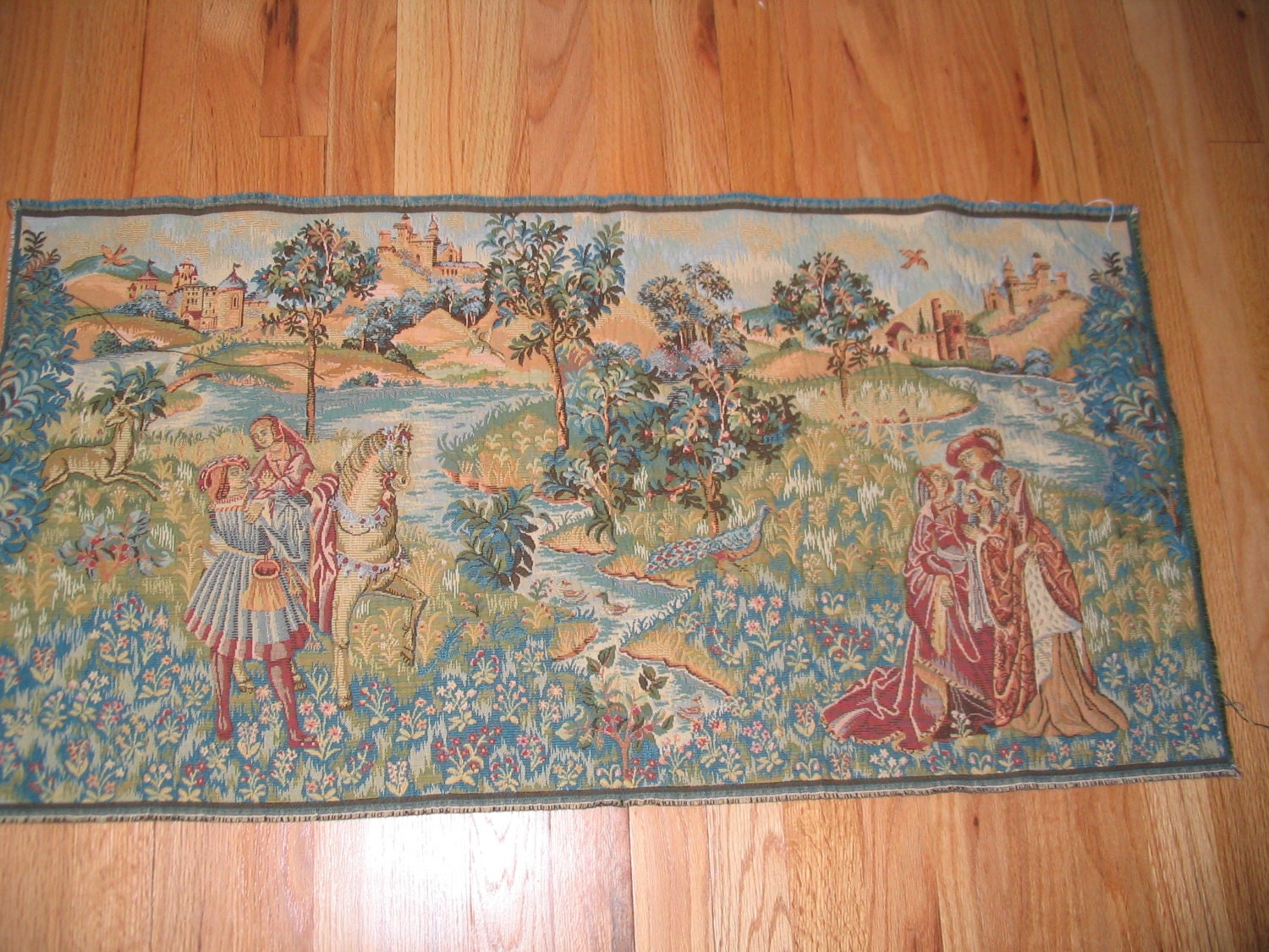 Italian Tapestry Fabric Panel THE PRINCE 38 by annashatsandtotes