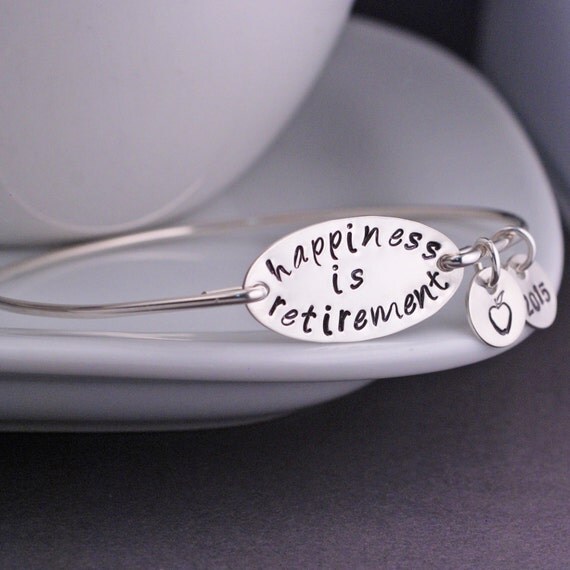 Teacher Retirement Gift Sterling Silver or Gold by