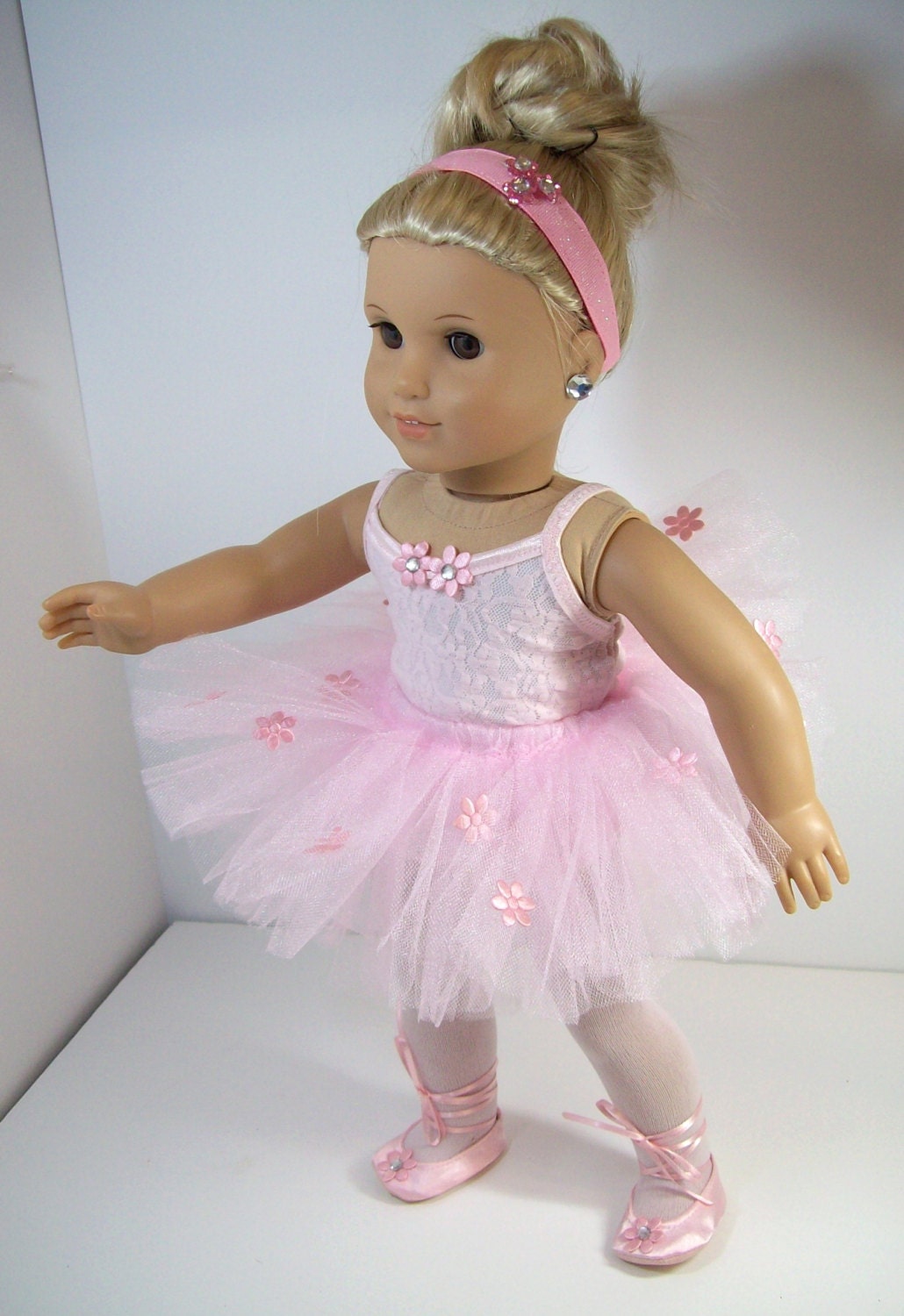 American Girl Doll Ballerina Outfit AG Doll Five Piece Pink