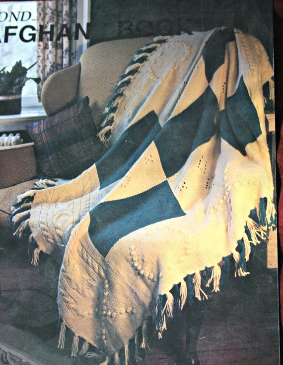 Machine Knitting Patterns Bond Afghan Book Afghan Knitting