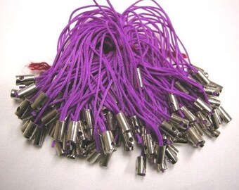 100pc PURPLE cell phone cord-2181B