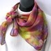 Silk Scarf Hand Dyed Silk Chiffon Womens Scarf Colorful Square Scarf Holiday Fashion Accessory Tutti Fruity Travel accessories clothing