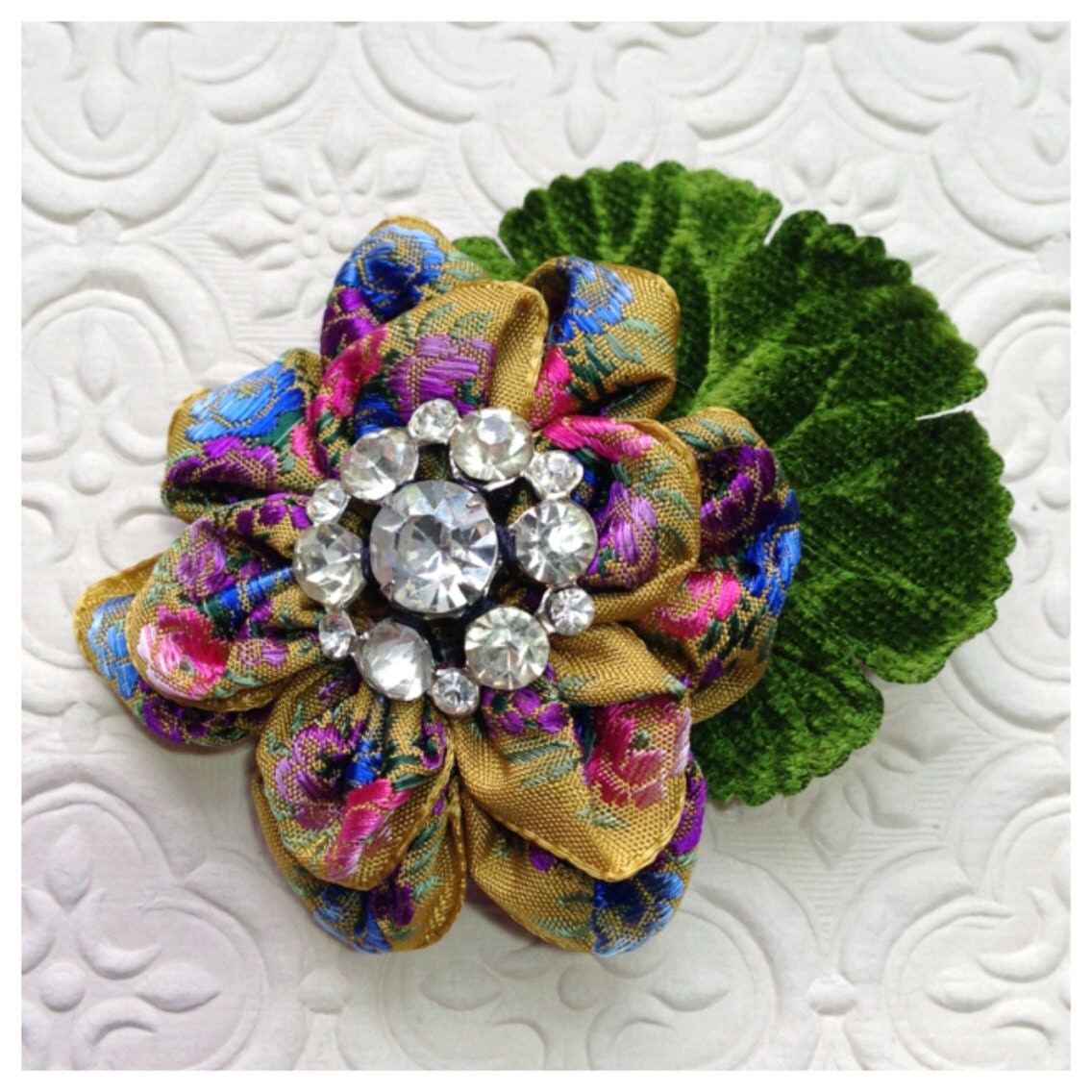 floral hair clip