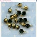 SALE SALE SALE Vintage Rhinestone Jewel Charms - 6mm Swarovski Emerald Green (6-15F-12)