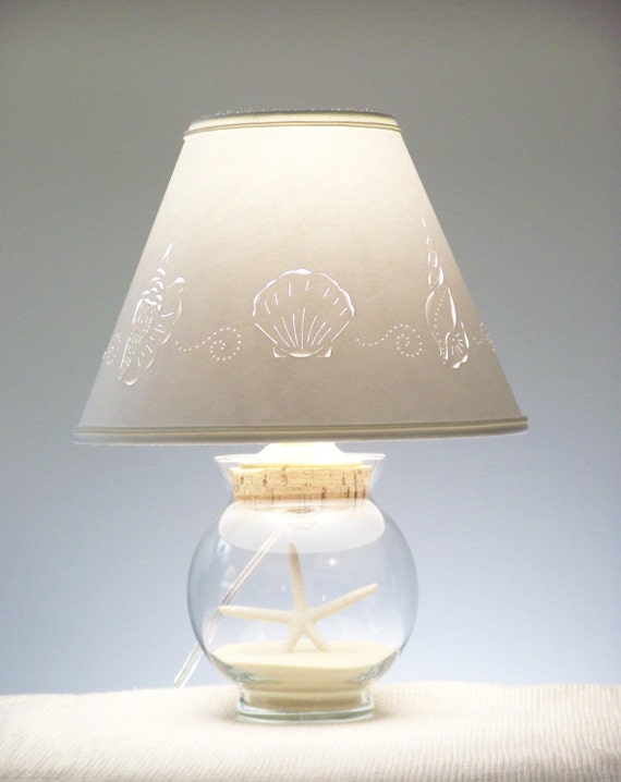 Small Fillable Seashell Lamp - Fillable - Seashells - Add Your Own ...