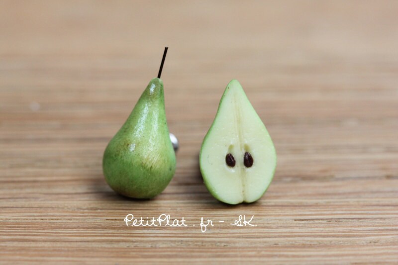 Pear Earrings Healthy Collection Fruit & Veggies by PetitPlat