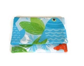 Card Case Gift Card Holder Fish in the Sea Blue Green