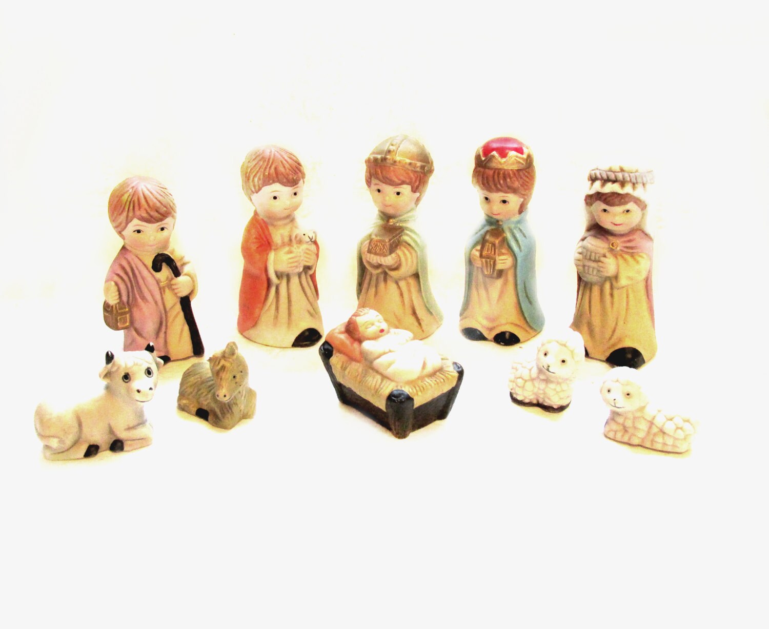 vintage nativity scene ceramic porcelain christmas figurines vintage nativity scene ceramic porcelain christmas figurines