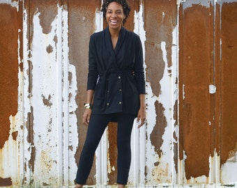 Pretty Birdie's Organic Bamboo Fleece Snap Jacket