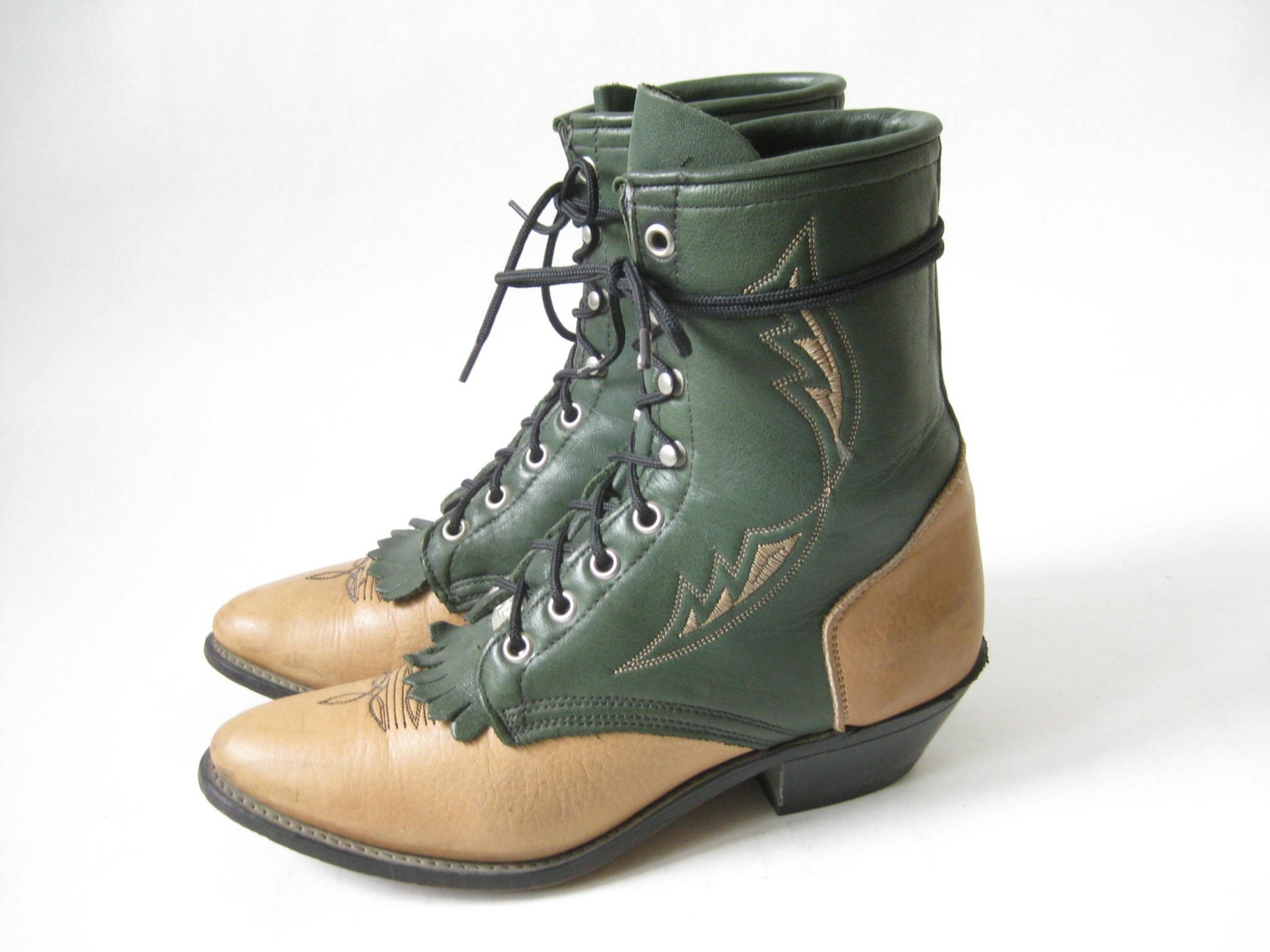 vintage laredo lace up boots