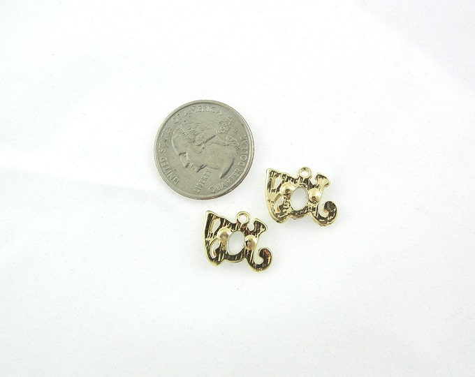 Pair of Gold-tone Joy Charms