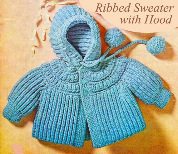 Baby Knitting Pattern Baby Sweater Knitting Pattern with