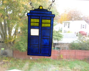 Tardis Dr Who Stained Glass Seriously Cool