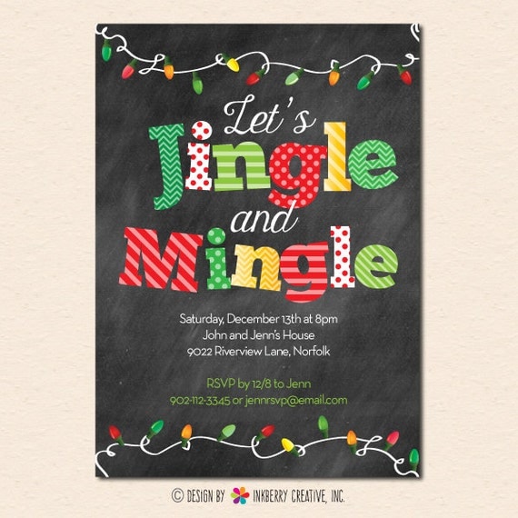 Jingle And Mingle Invitations 6