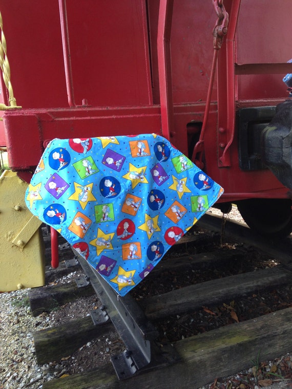 Linus Minky Double Cuddle Nap/Drag Blanket Size 28" x 28"