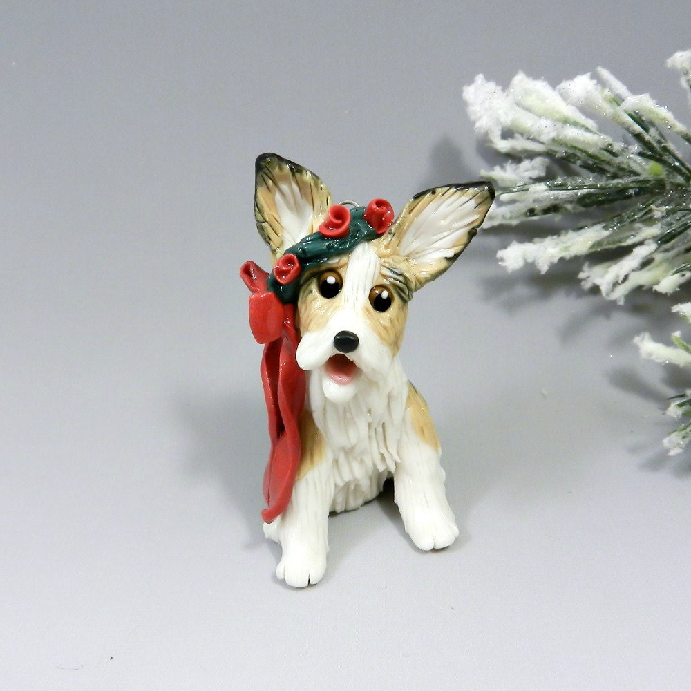 pembroke welsh corgi christmas ornament figurine by pembroke welsh corgi christmas ornament figurine by