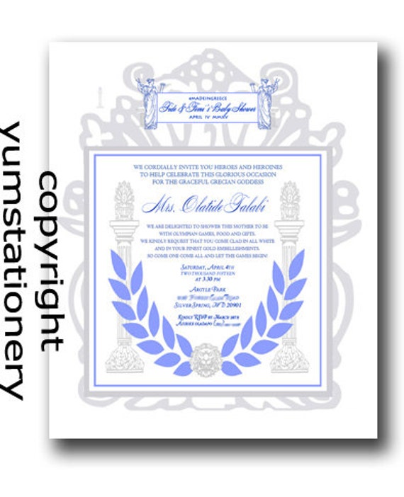 Graphic Bridal Shower Email by YesUMaystationery on Etsy