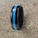 Bentwood Ring Ebony with Blue Opal Inlay