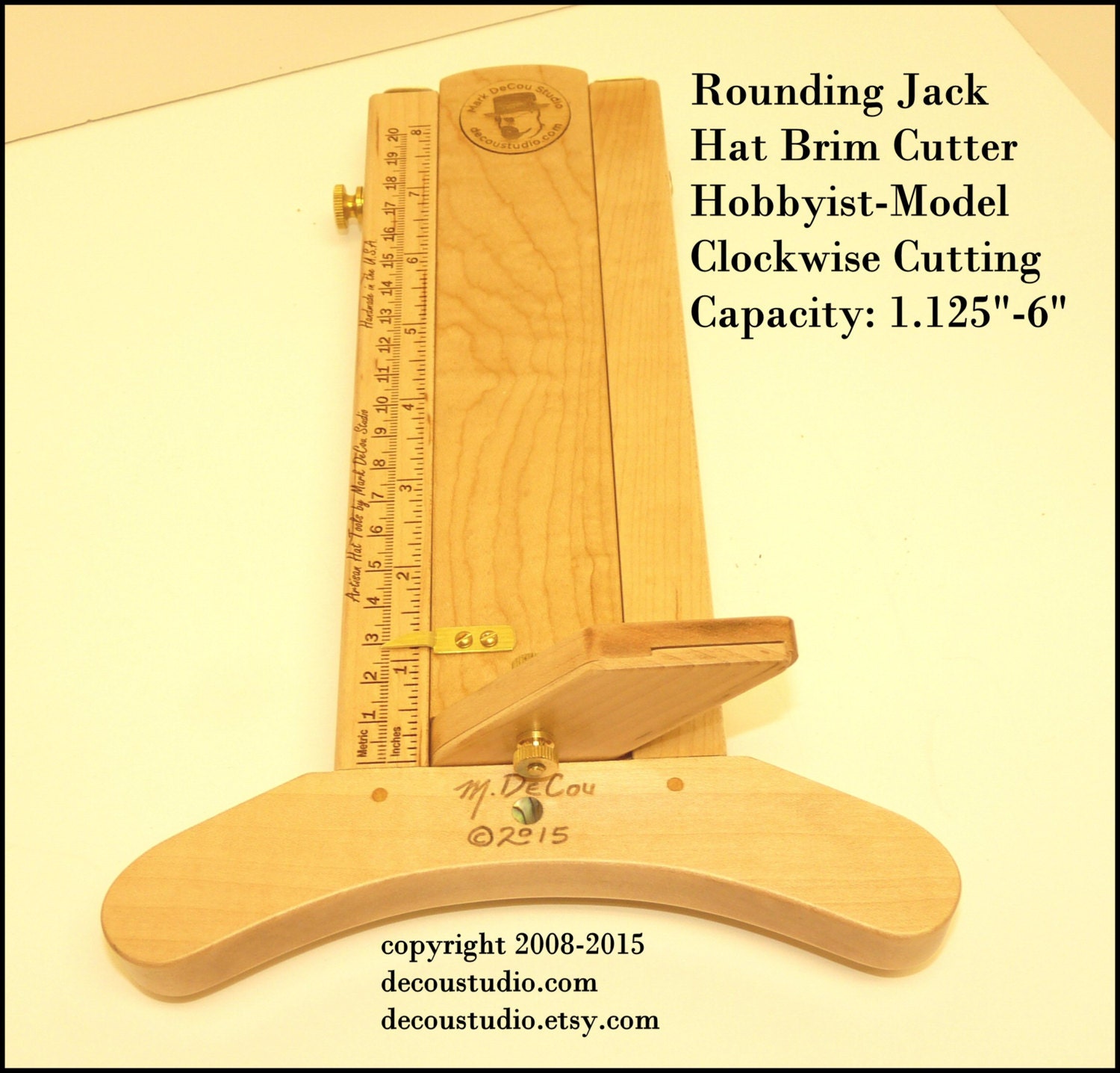 BuilttoOrder Hat Making Tool Rounding Jack Hat Brim