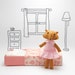 SALE Matilde felt stuffed woodland fox doll play set
