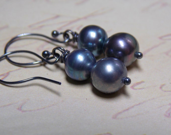 Pearl Earrings Freshwater Pearl Earrings Sterling Silver Dainty Small Pearls Wedding Minimalist Pearl Jewelry Simple Drop Earrings