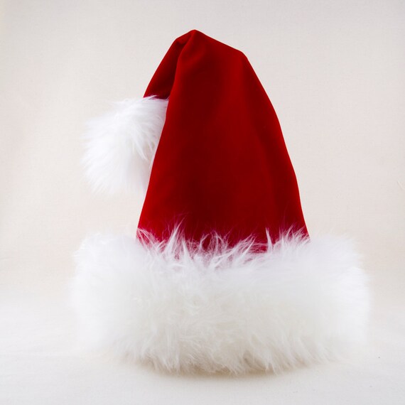 luxury santa red velvet hat reversible luxury santa red velvet hat reversible