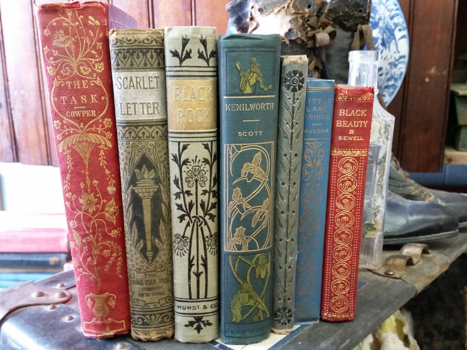 SALE My Beautiful Antique Victorian Books from by rustysecrets