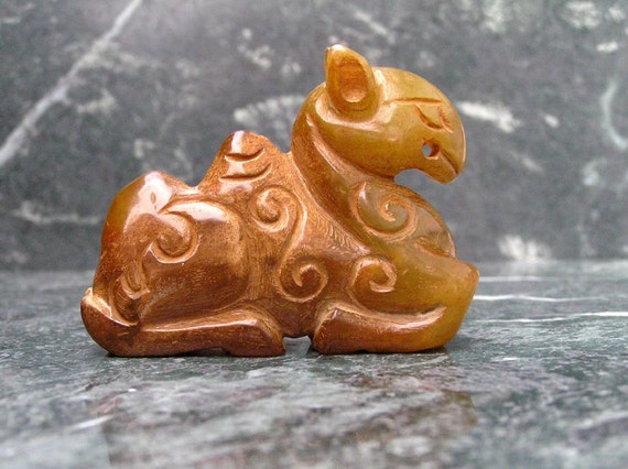 Old Vintage Jade Camel Nephrite Figurine Statue Il_570xn