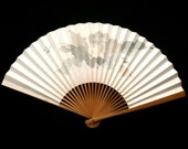 Japanese Hand Held Fan F251 woman illustration Sensu Ogi